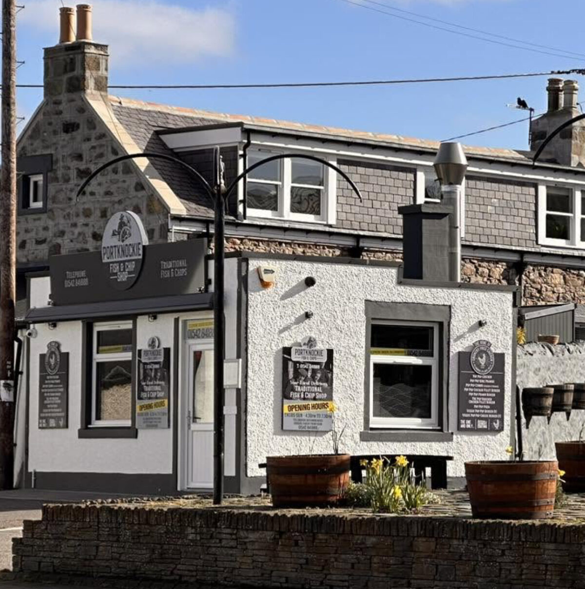 Portknockie fish and chip shop